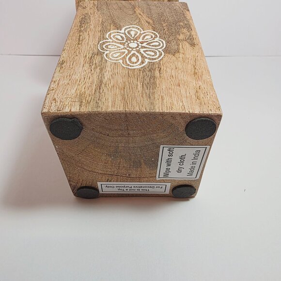 Handcrafted Wooden Bird Sculpture – Made in India - Picture 9 of 10